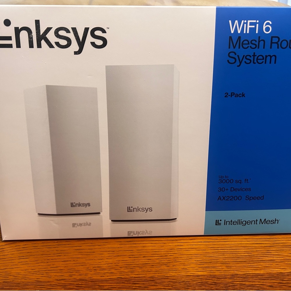 Linksys White WiFi 6 Mesh Router System